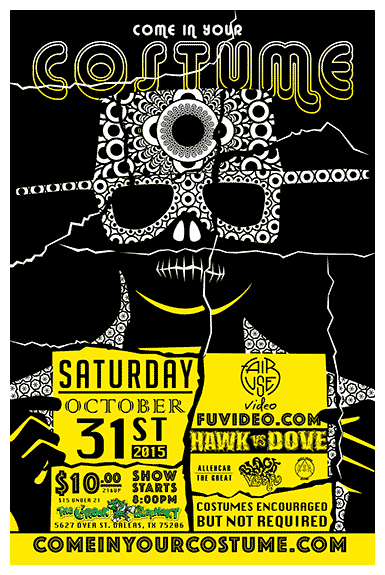 Come in Your Costume (part II) October 31, 2015 at the Green Elephant - Dallas, Texas